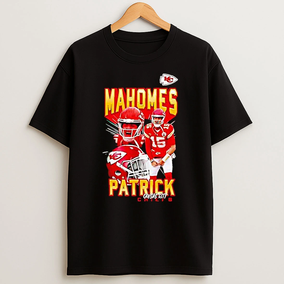Patrick Mahomes Kansas City Chiefs Black Live In Concert Player Graphic Shirts