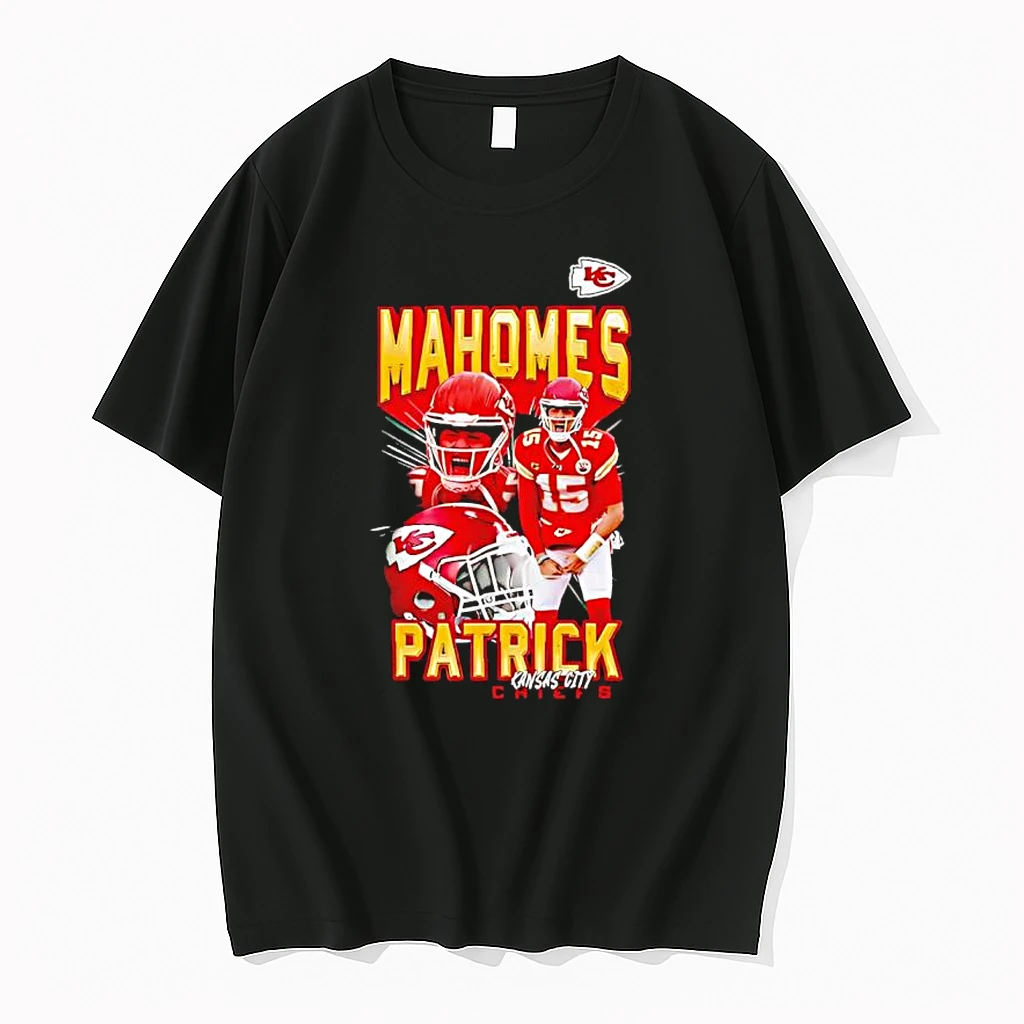 Patrick Mahomes Kansas City Chiefs Black Live In Concert Player Graphic Black Shirts