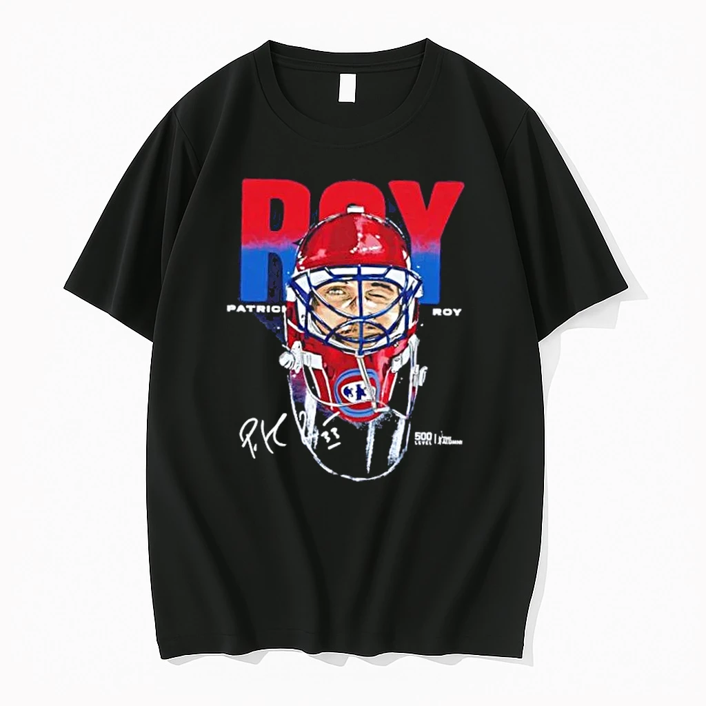 Patrick Roy Montreal Canadiens Goalie Mask Hockey Signature Shirts