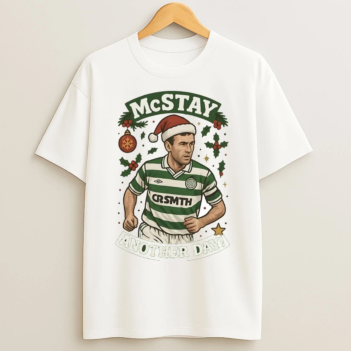 Paul Mcstay Another Day Celtic F C Christmas T Shirts