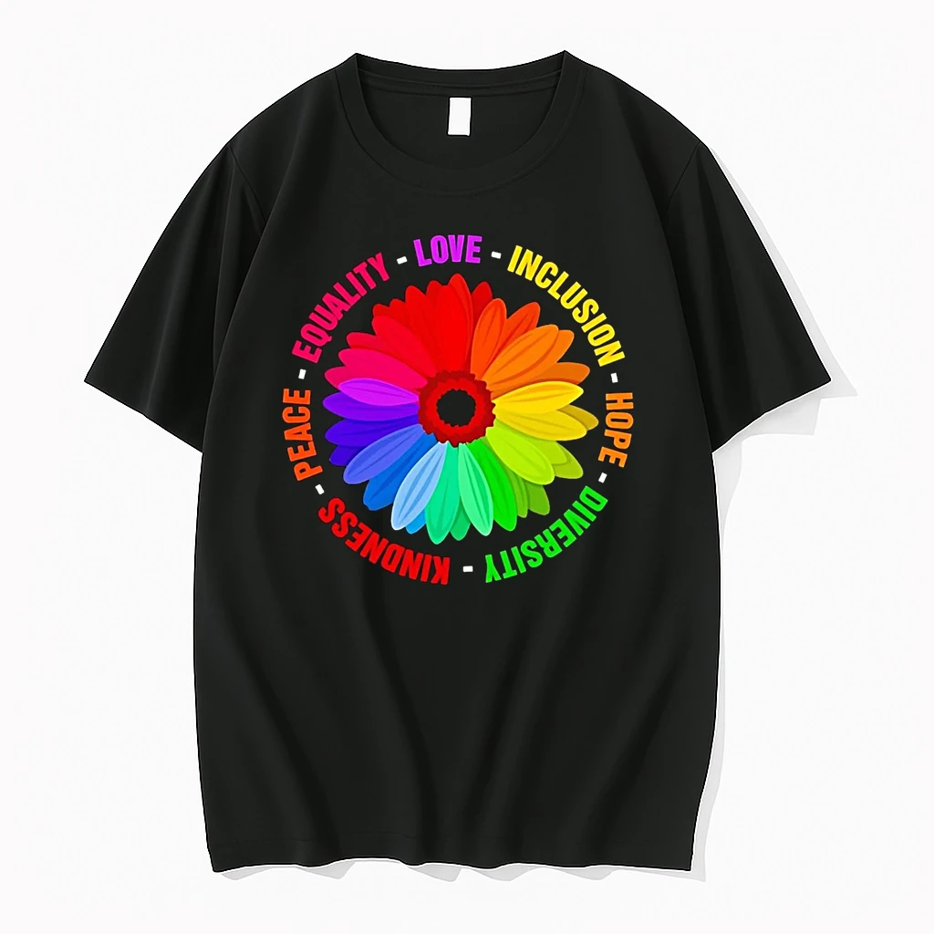 Peace Equality Love Inclusion Hope Diversity Kindness Flower Shirts