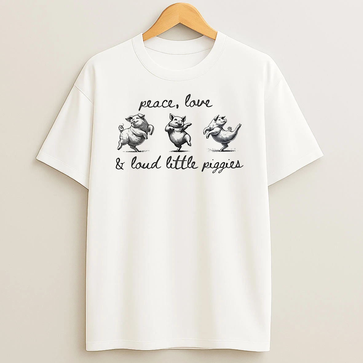 Peace Love And Loud Little Piggies Anti Trump Shirts