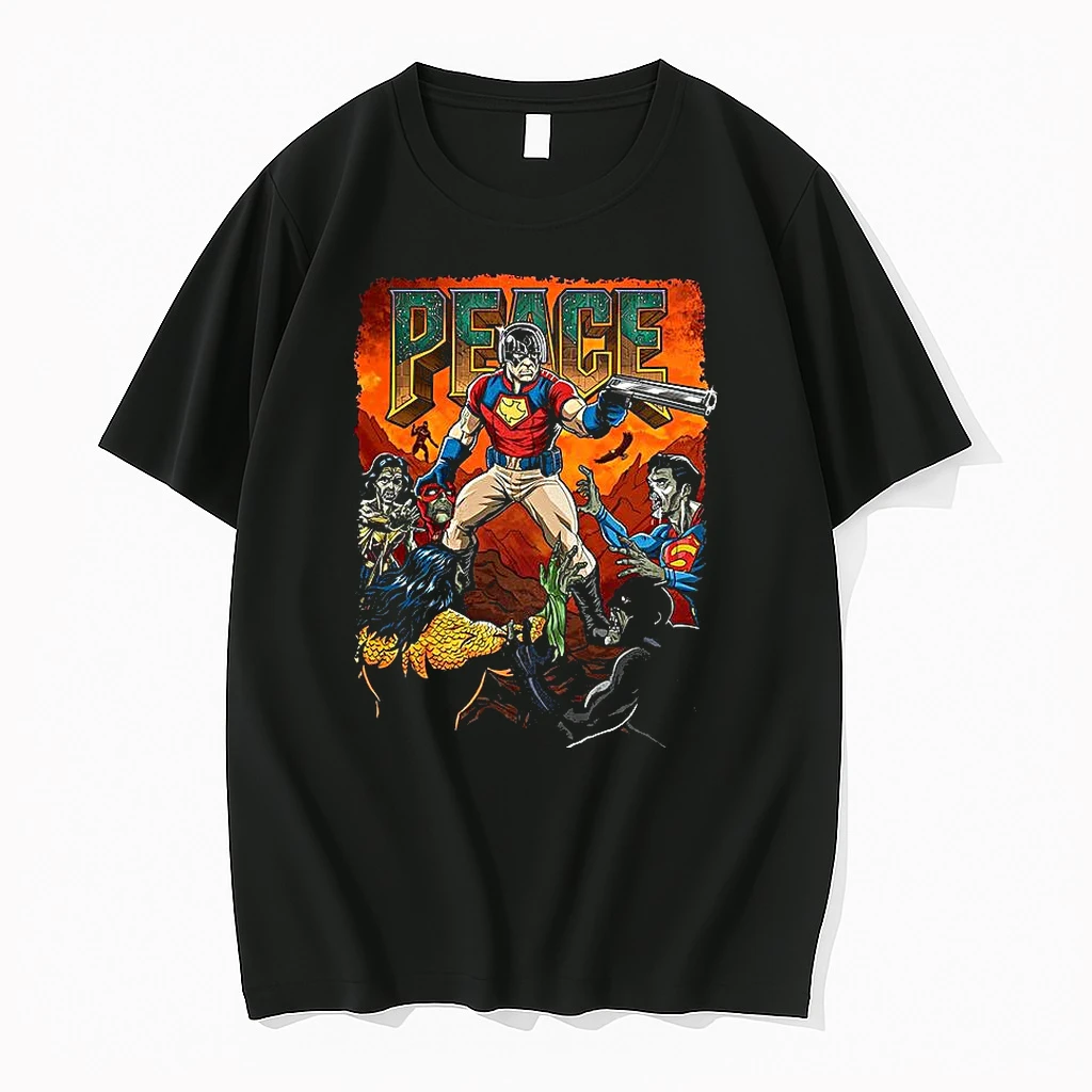 Peacemaker Vs Zombie Superhero Dc Comics Peace On Snyderverse Shirts