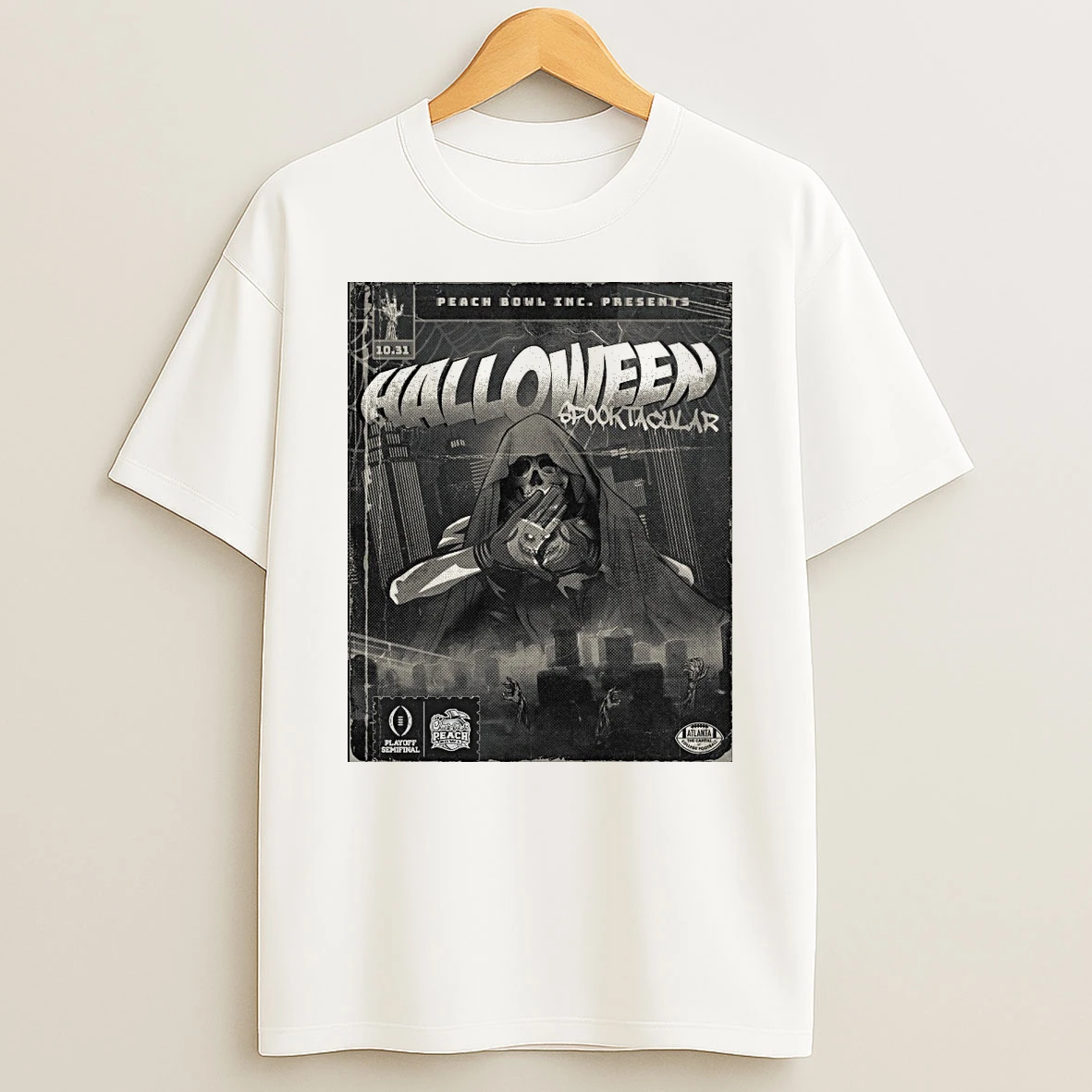 Peach Bowl Inc Presents Halloween Spook Tacular October 31 2025 Shirts