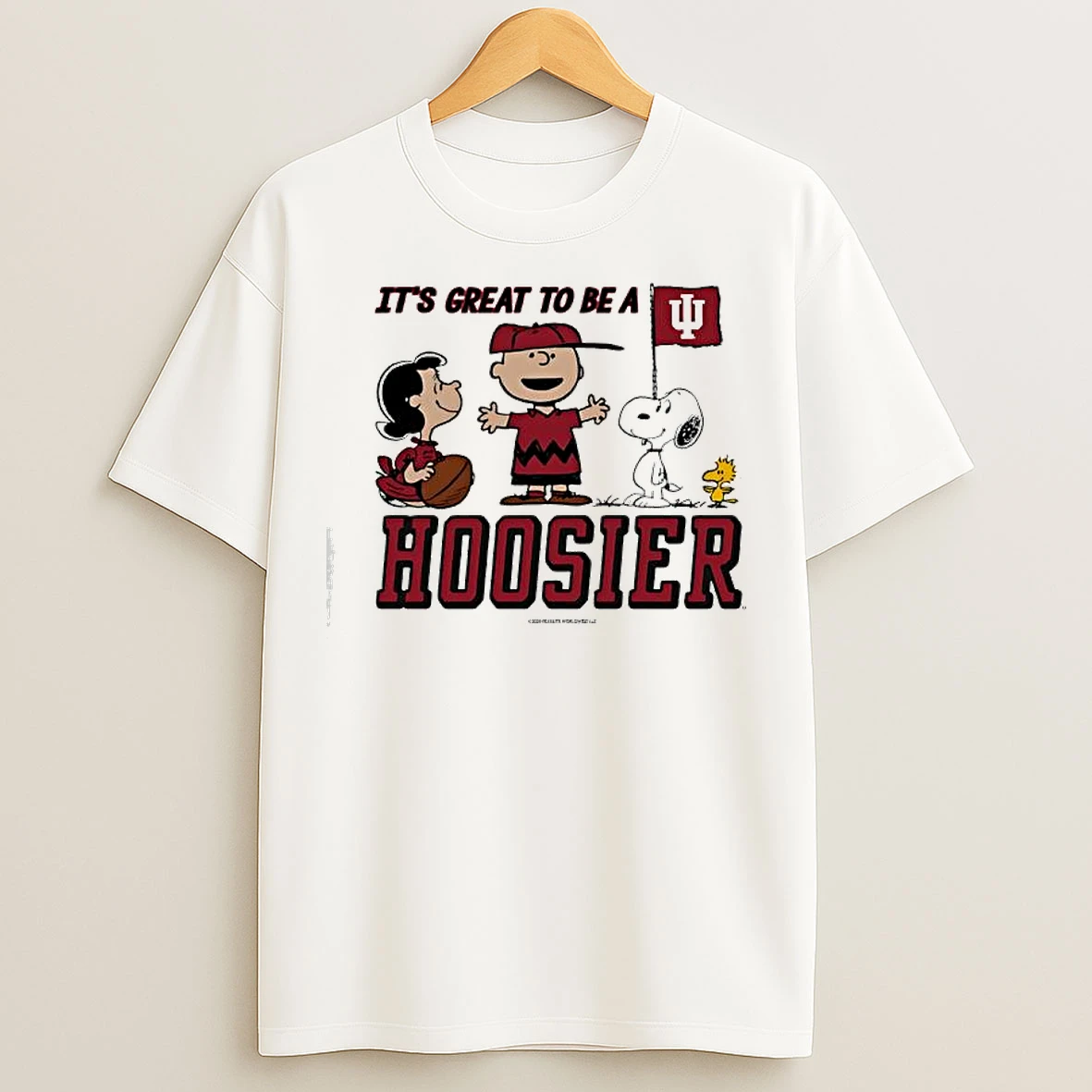 Peanuts Characters X Indiana Hoosiers Its Great To Be A Hoosier T Shirts