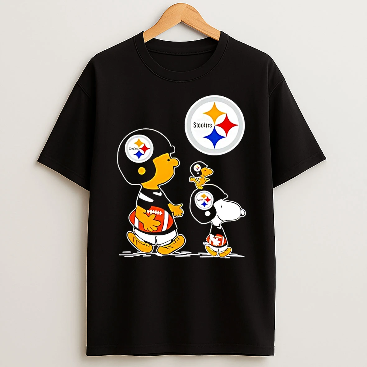 Peanuts Charlie Brown And Snoopy Pittsburgh Steelers Shirts