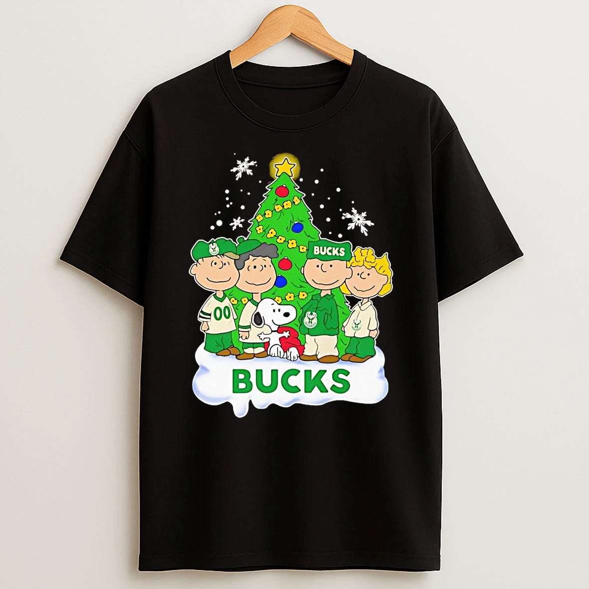 Peanuts Milwaukee Bucks Christmas Shirts