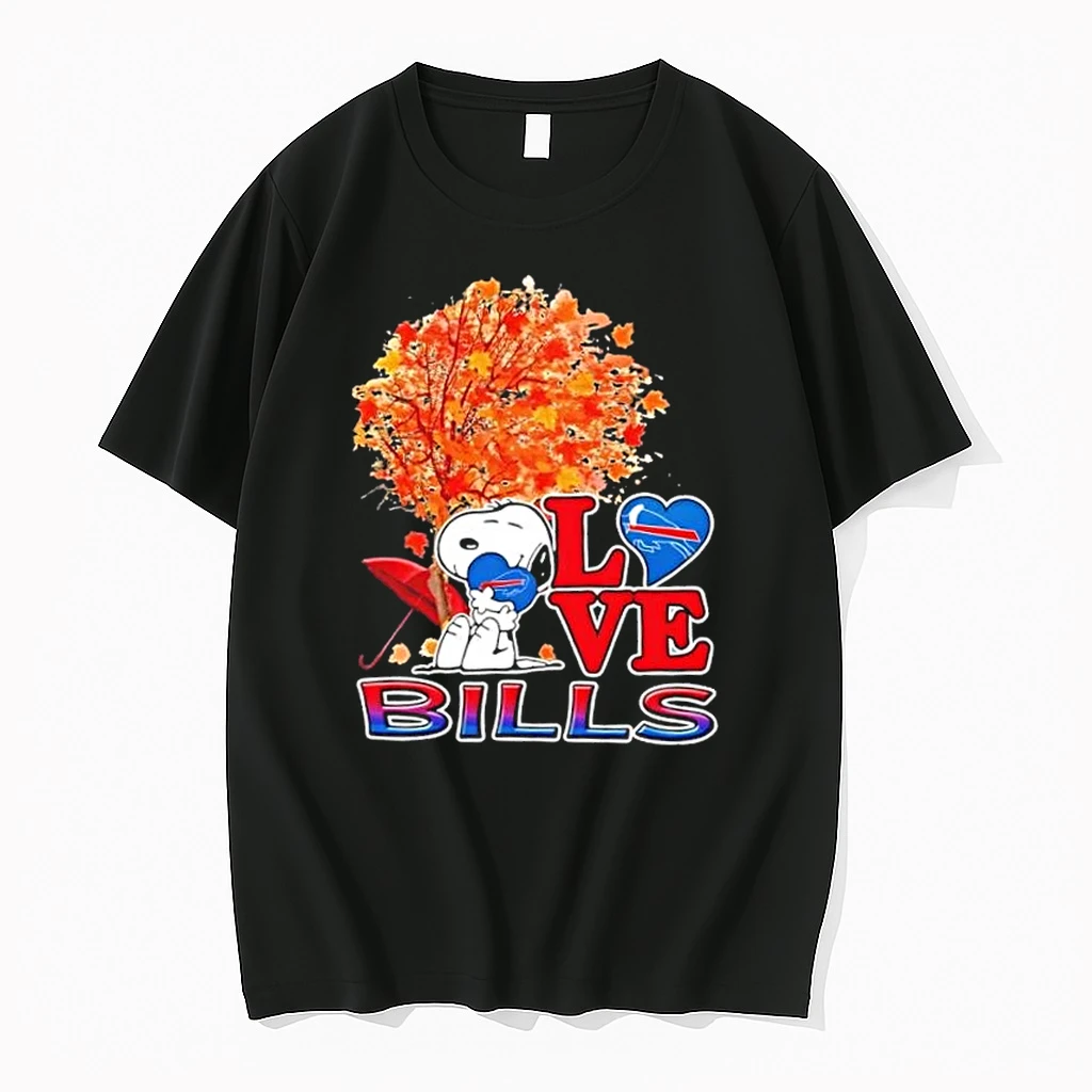 Peanuts Snoopy Hug Heart I Love Buffalo Bills Shirts