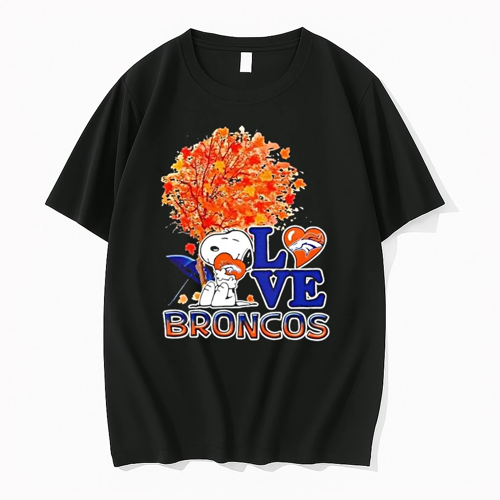 Peanuts Snoopy Hug Heart I Love Denver Broncos Shirts