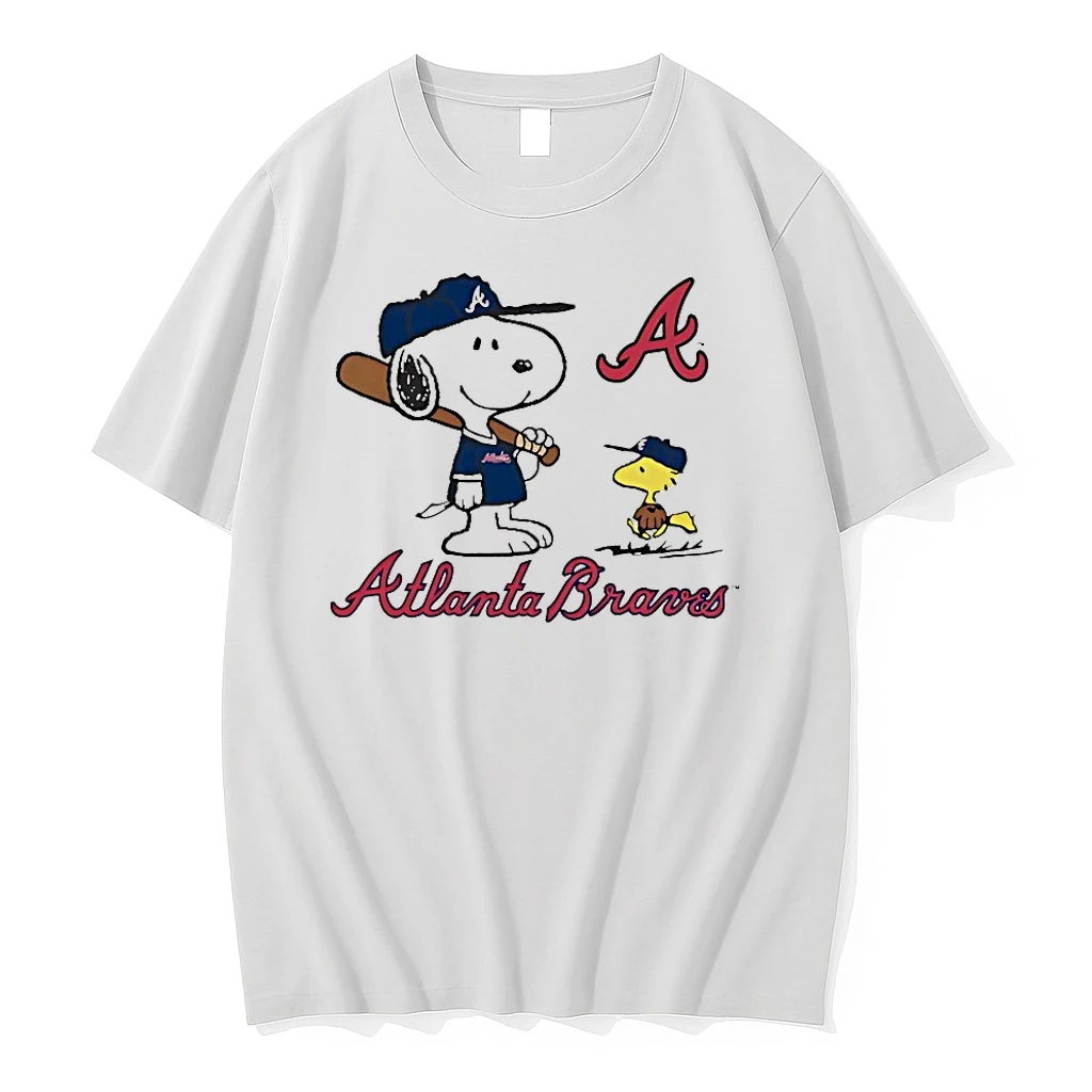 Peanuts Snoopy Woodstock Atlanta Braves Shirts