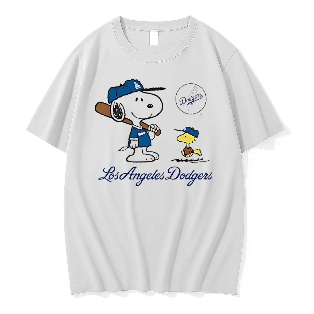 Peanuts Snoopy Woodstock Los Angeles Dodgers Shirts