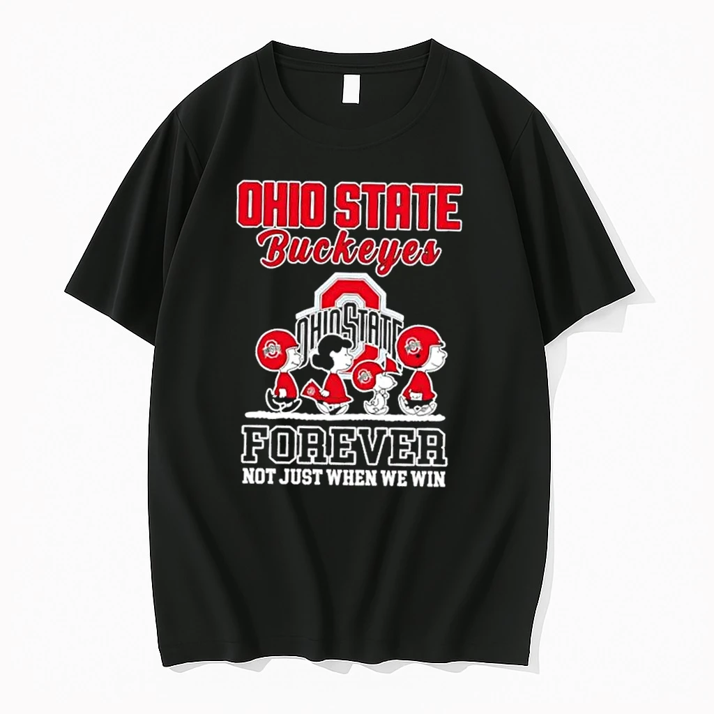 Peanuts Snoopy And Friends Ohio State Buckeyes Forever Not Just When We Win Shirts