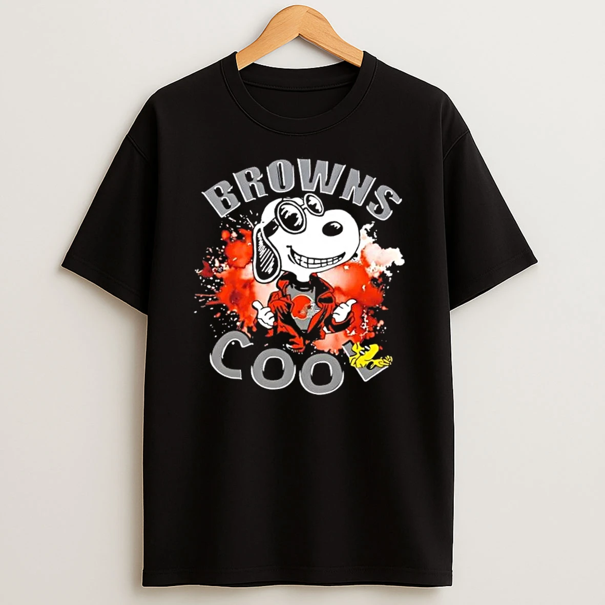 Peanuts Snoopy And Woodstock Cleveland Browns Cool Shirts
