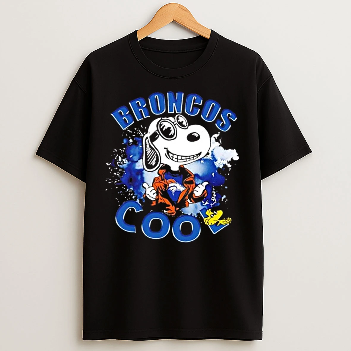Peanuts Snoopy And Woodstock Denver Broncos Cool T Shirts