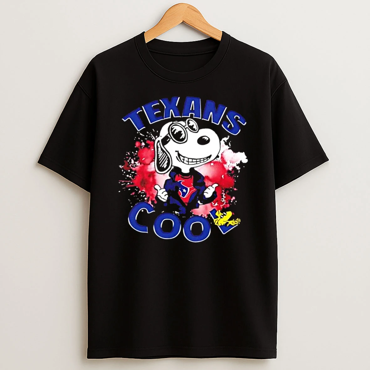 Peanuts Snoopy And Woodstock Houston Texans Cool Shirts