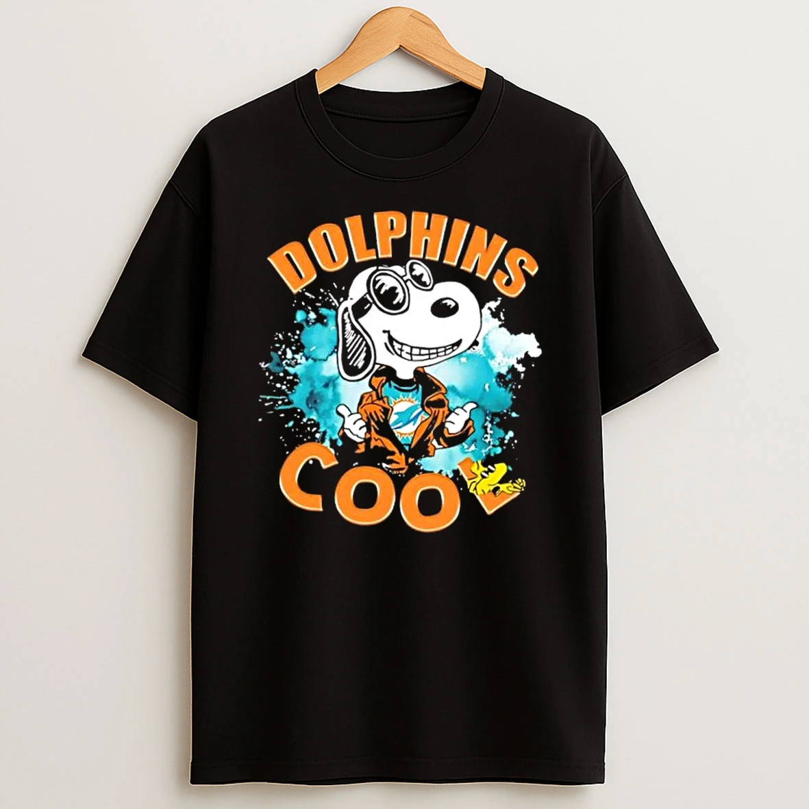 Peanuts Snoopy And Woodstock Miami Dolphins Cool Shirts