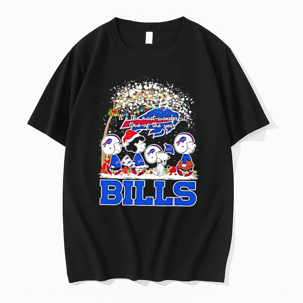 Peanuts Snoopy And Friends Its The Most Wonderful Time Of The Year Buffalo Bills Shirts