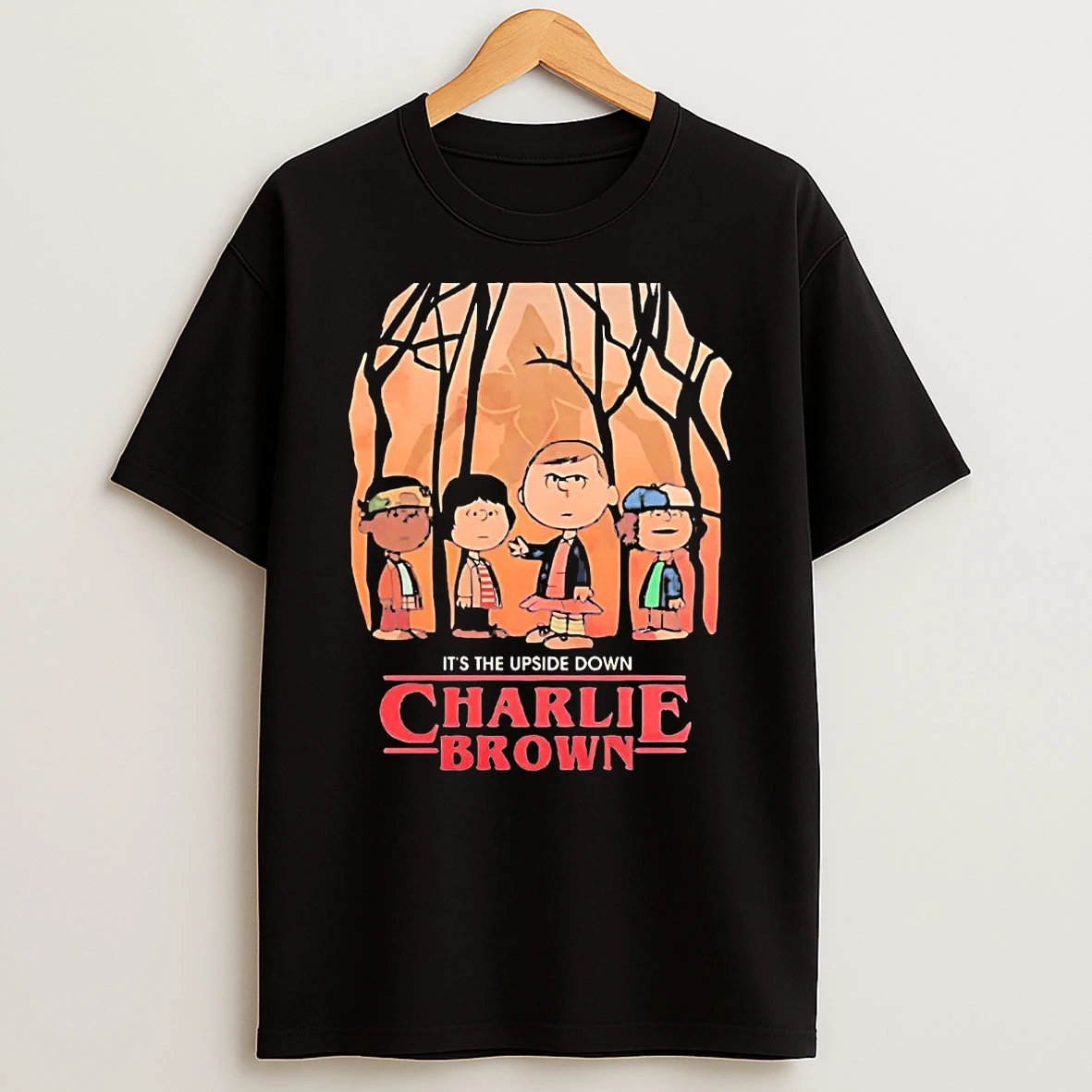 Peanuts Characters Its The Upside Down Charlie Brown Shirts