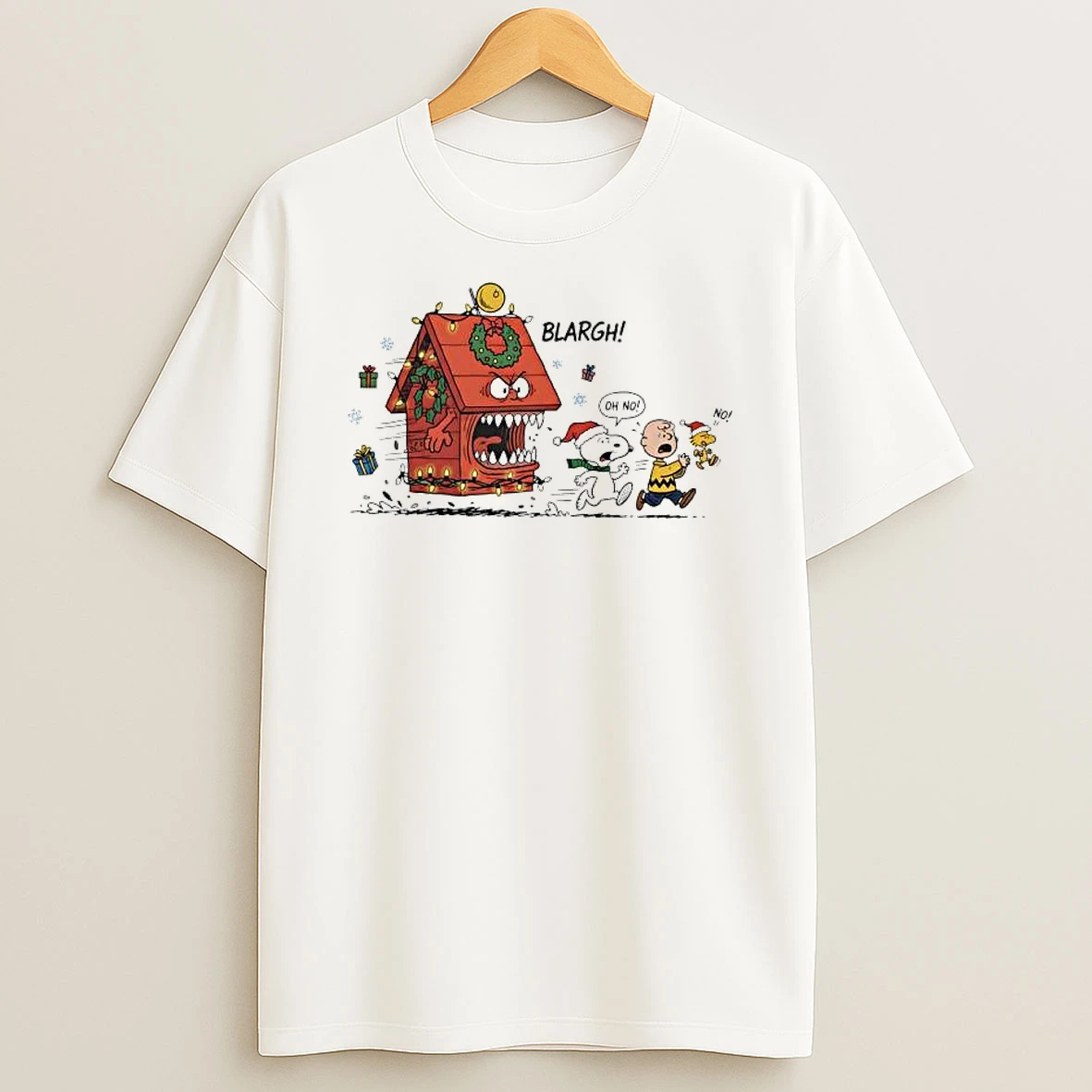 Peanuts Comic Christmas Monster Snoopy Dog House Ugly Xmas Shirts