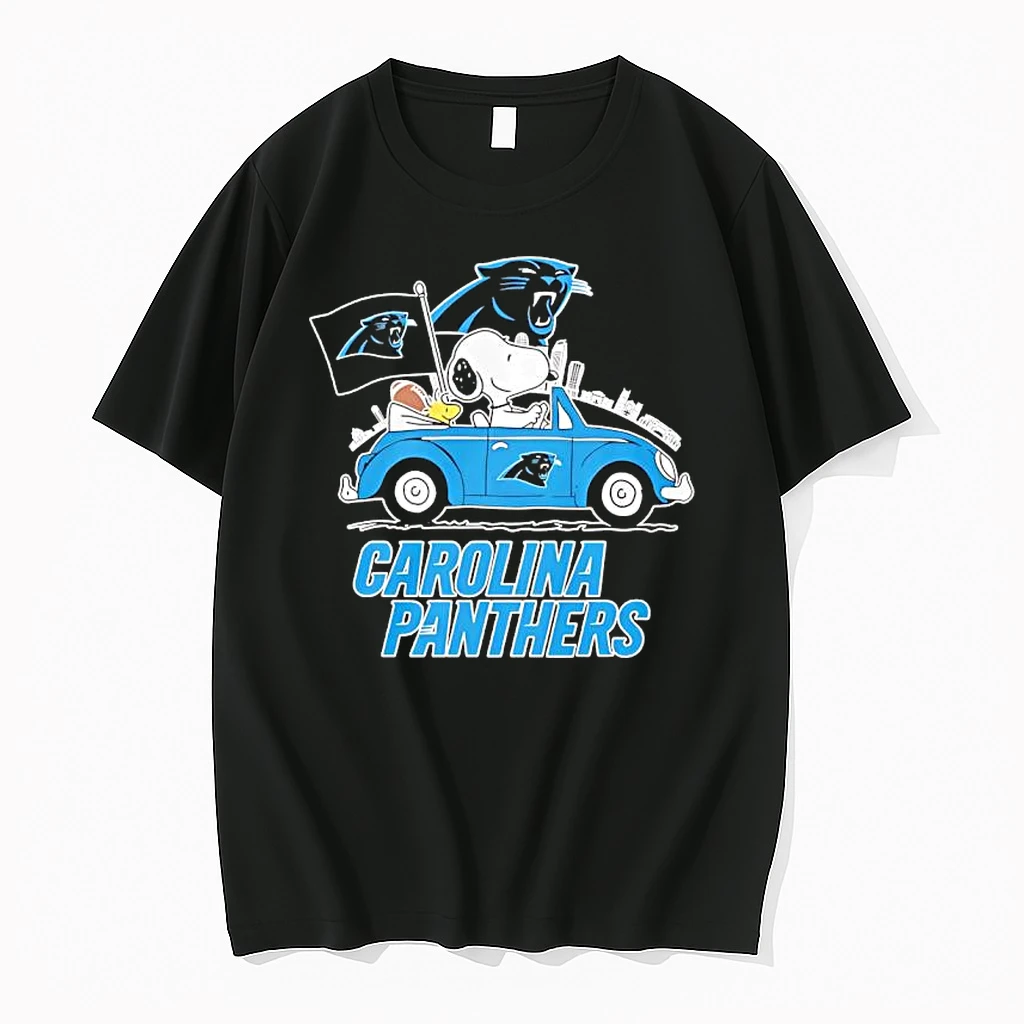 Peanuts X Carolina Panthers Welcome To The Pound Driving Car Shirts