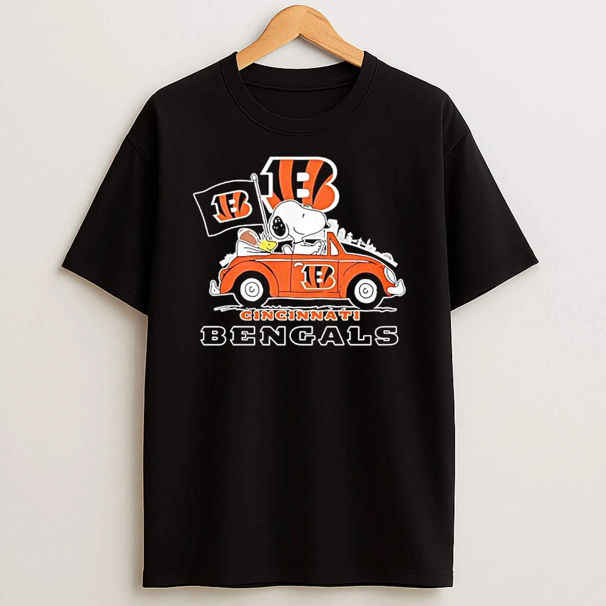 Peanuts X Cincinnati Bengals Welcome To The Pound Driving Car Shirts