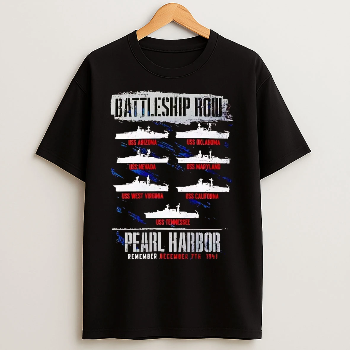 Pearl Harbor Battleship Row T Shirts