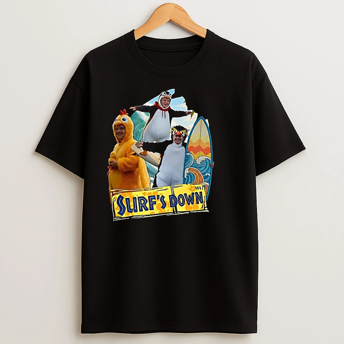 Penguins X Surfs Down T Shirts