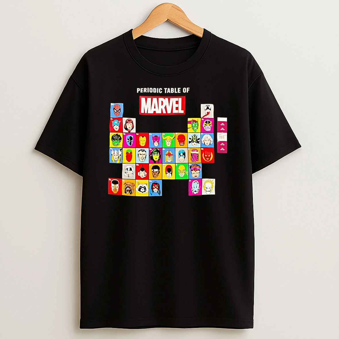 Periodic Table Of Marvel Shirts