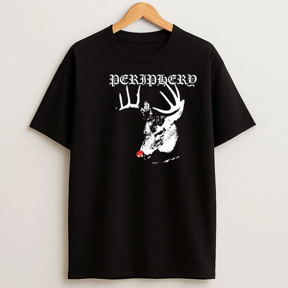Periphery Reindeer Circle Black T Shirts
