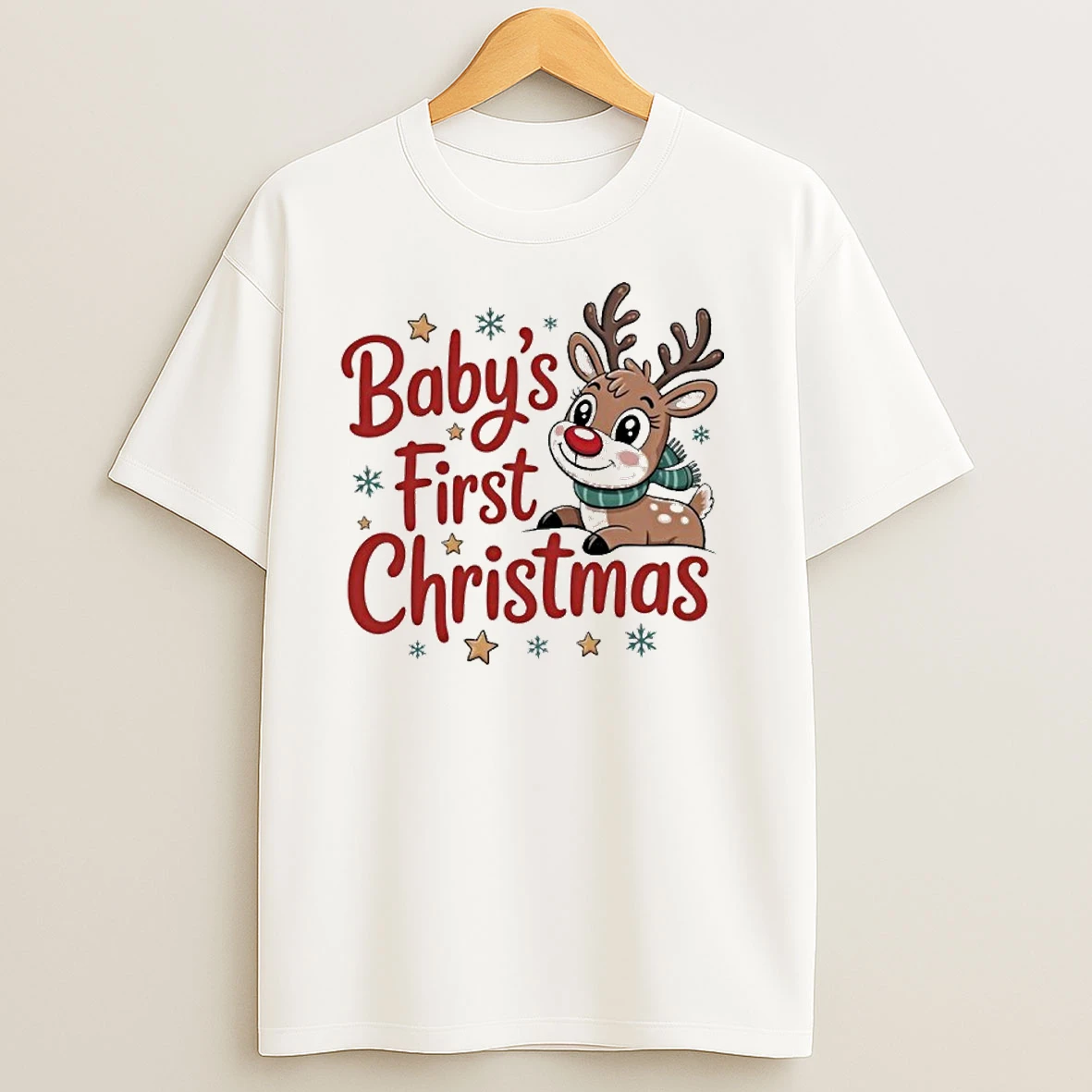 Personalized First Christmas Custom Name Text T Shirts