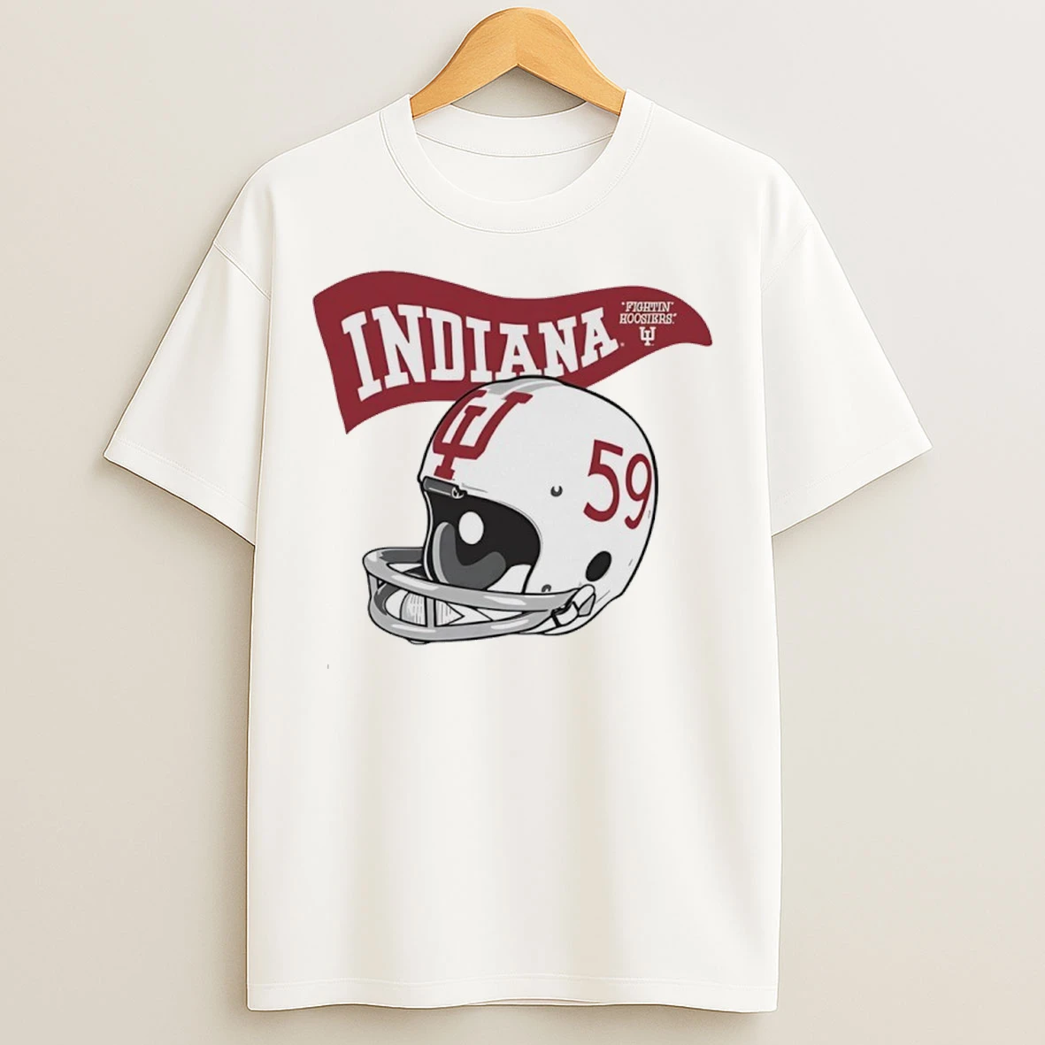 Phil Dickens 59 Indiana Hoosiers Football Helmet T Shirts