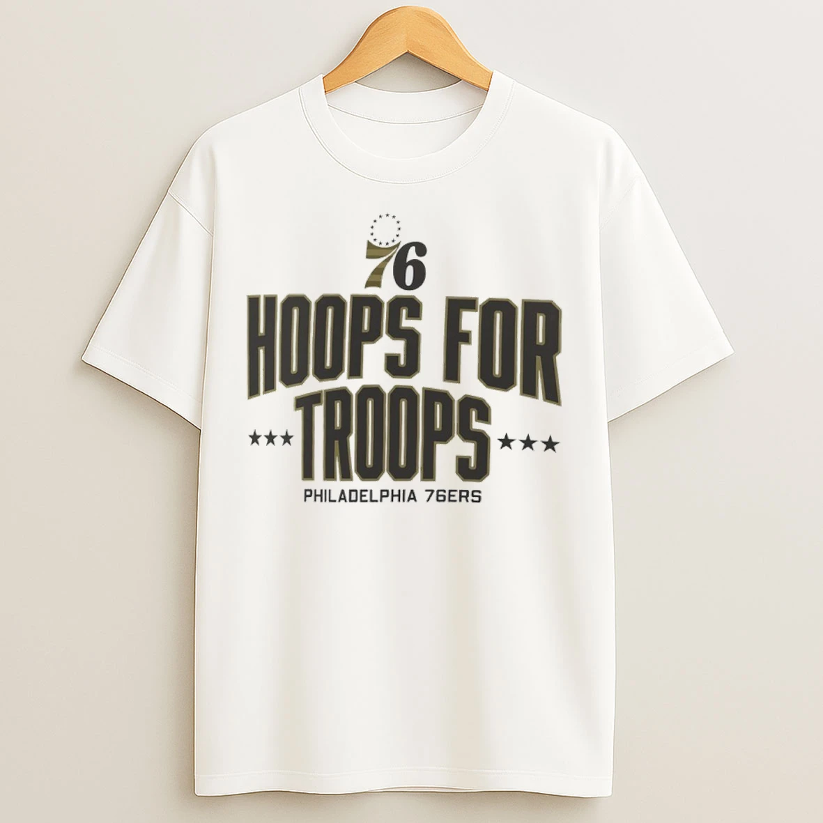Philadelphia 76ers Hoops For Troops T Shirts