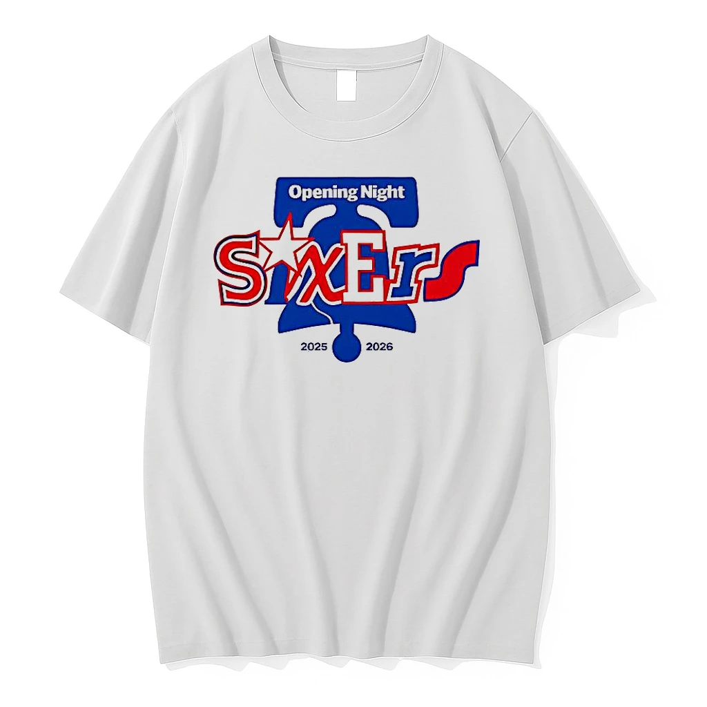Philadelphia 76ers Nba Opening Night 2025 2026 Logo Shirts