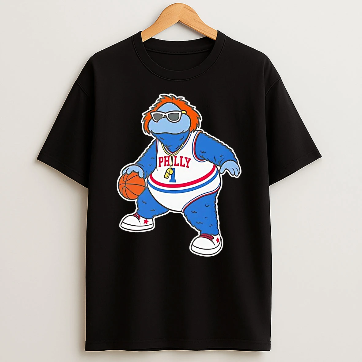 Philadelphia 76ers Mascot Big Shot Hip Hop Shirts