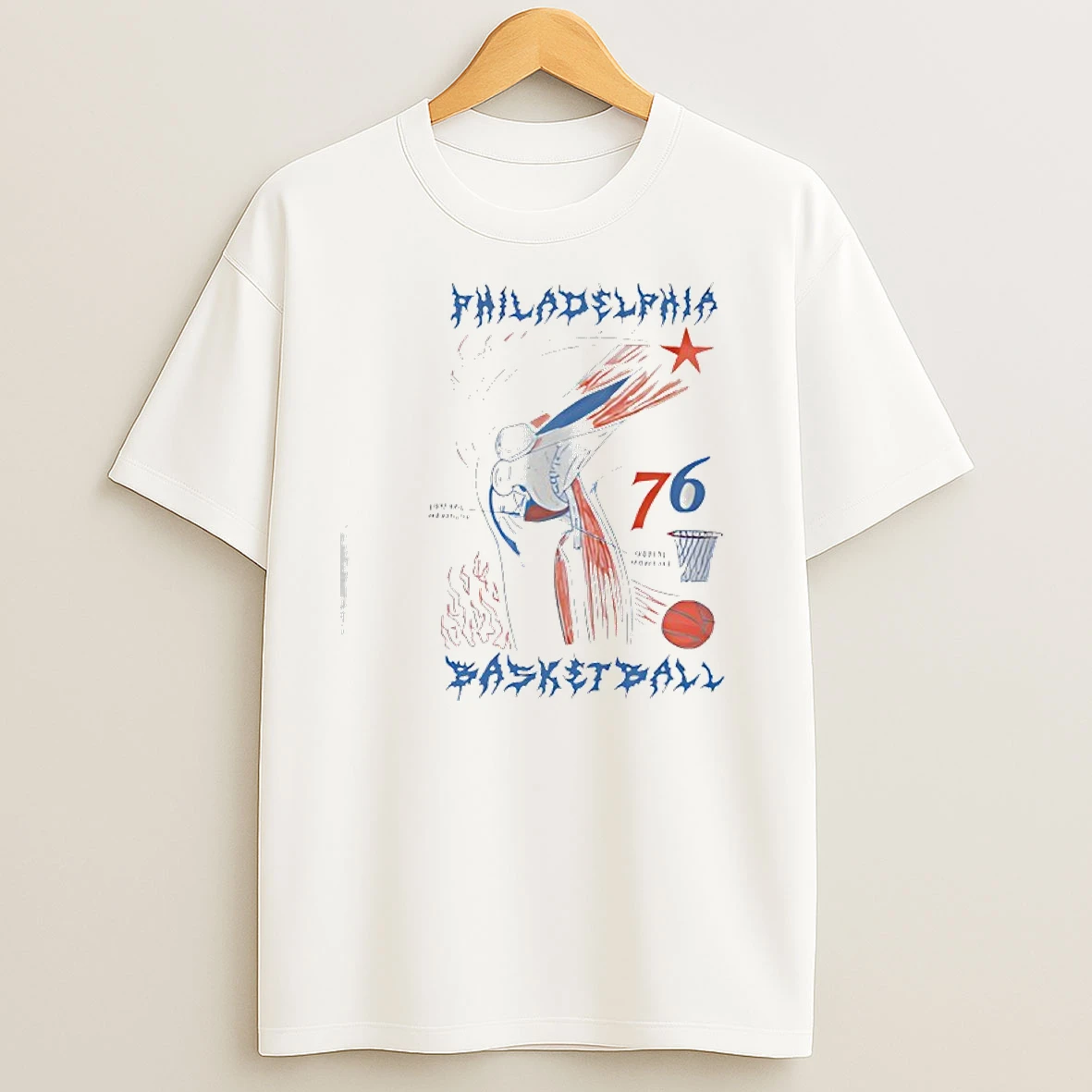 Philadelphia Basketball Knee 76 T Shirts