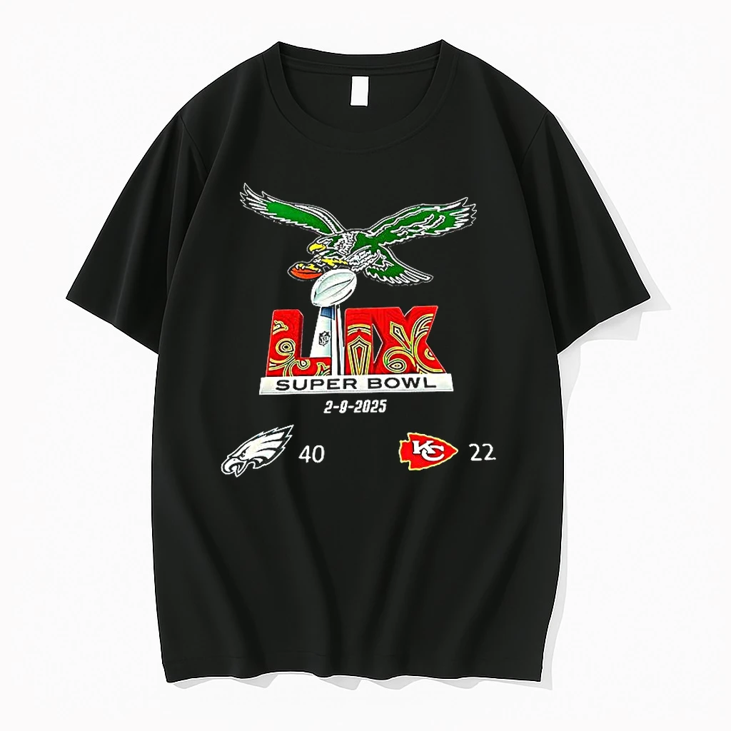 Philadelphia Eagles 40 Vs Kansas City Chiefs 22 Super Bowl 2 9 2025 Shirts