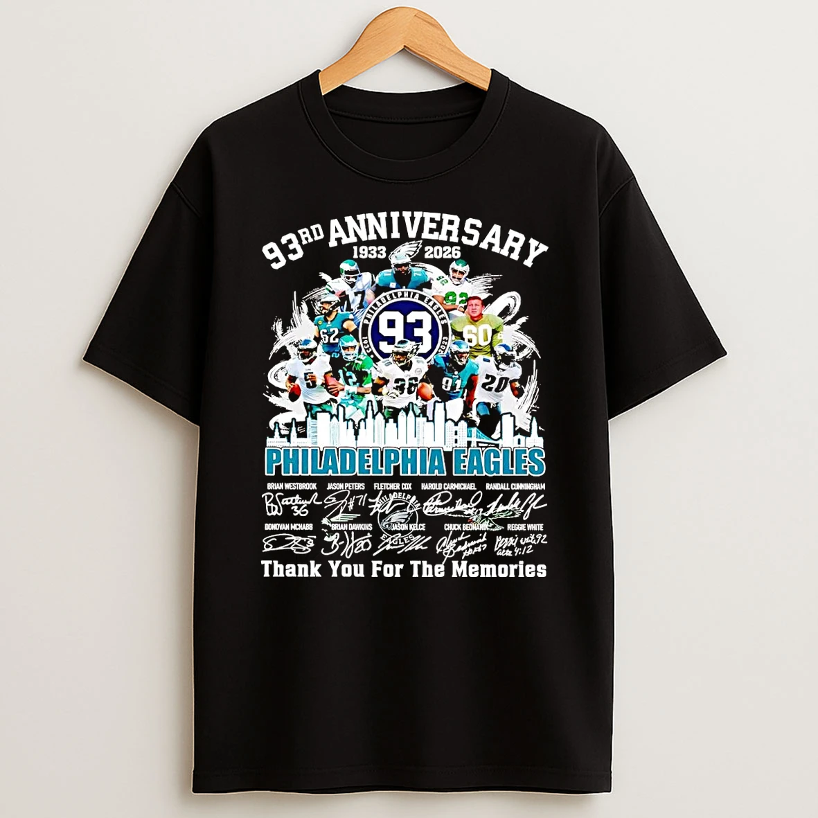 Philadelphia Eagles 93rd Anniversary 2026 Thank You For The Memories Shirts