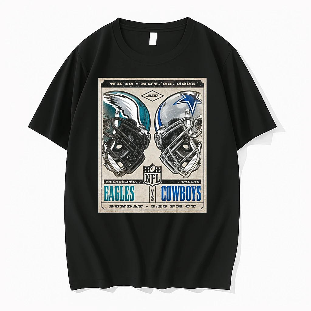 Philadelphia Eagles At Dallas Cowboys Nfl Week 12 Matchup November 23 2025 At Att Stadium In Dallas Shirts
