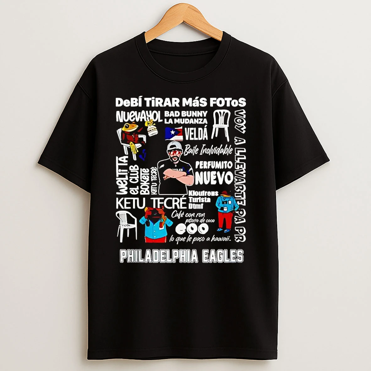 Philadelphia Eagles Bad Bunny Nfl Superbowl T Shirts