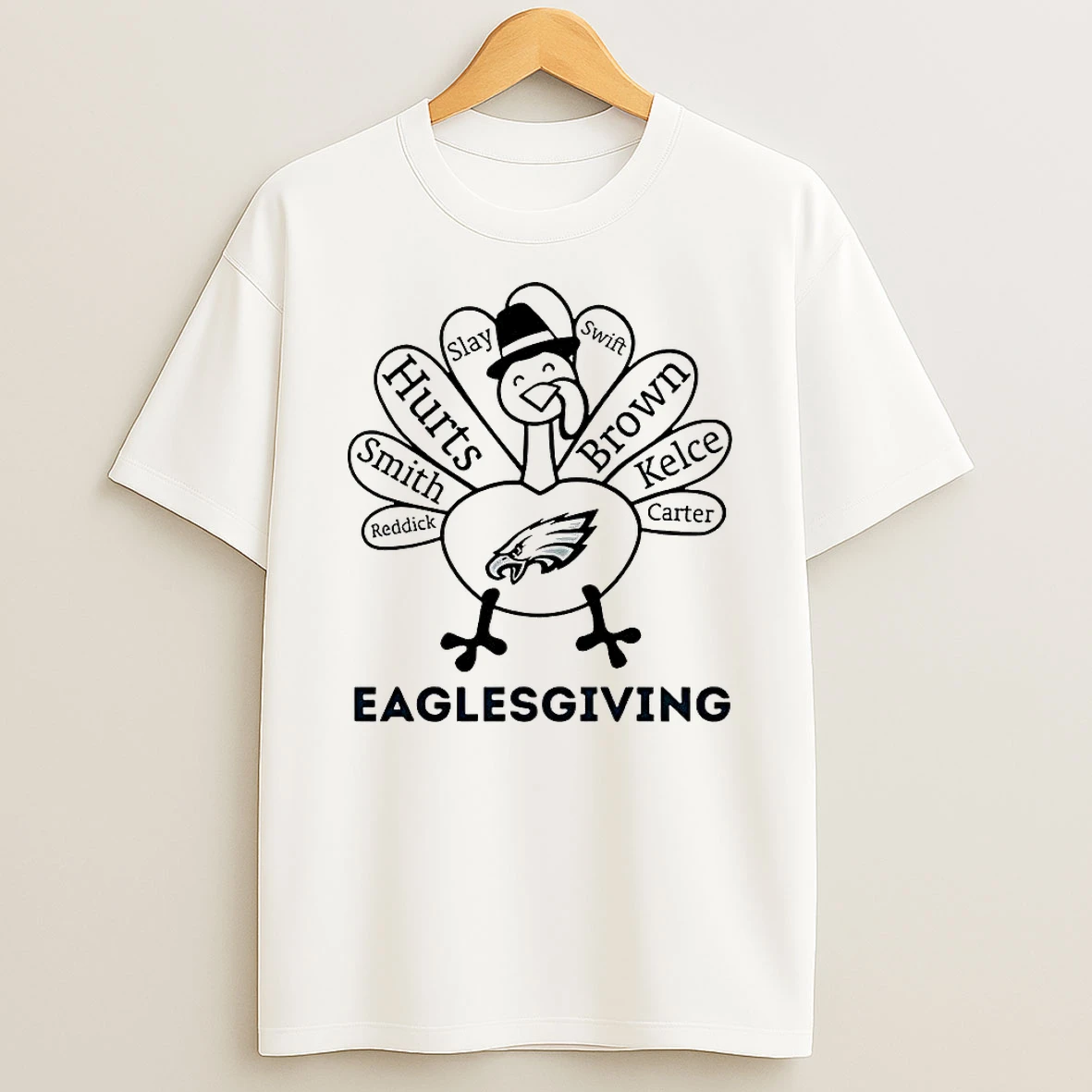Philadelphia Eagles Eaglesgiving Thanksgiving With Heroes Turkey Shirts