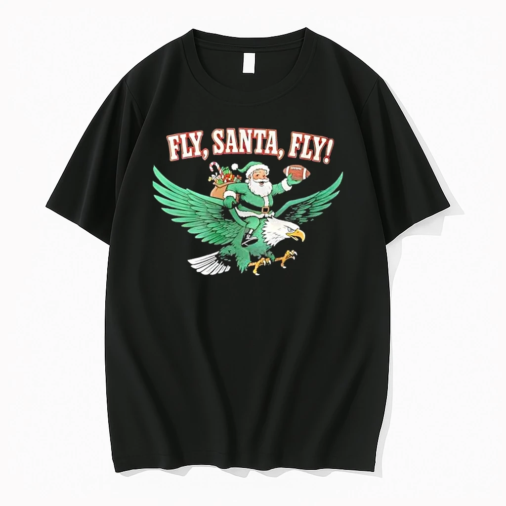 Philadelphia Eagles Fly Santa Fly Christmas Shirts