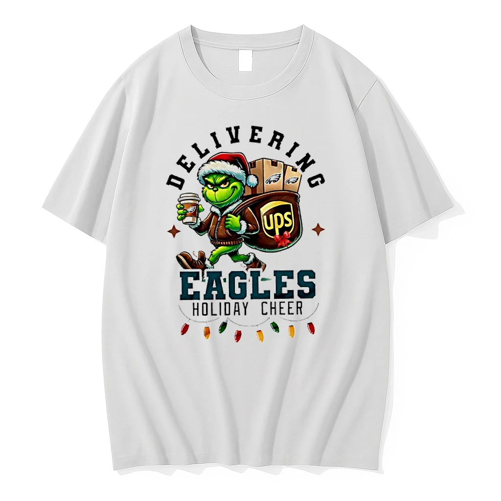 Philadelphia Eagles Grinch Delivering Ups Holiday Cheer Christmas Shirts