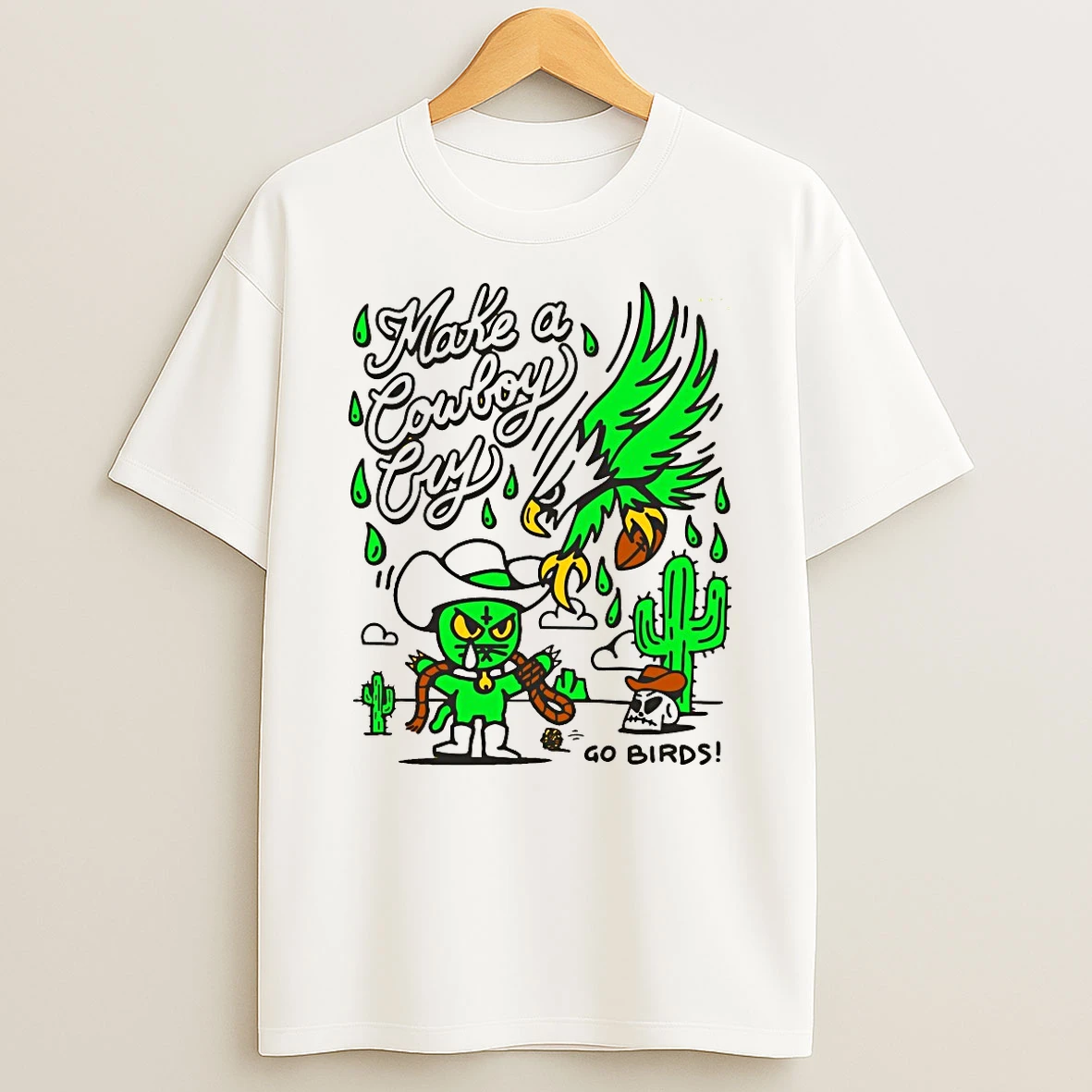 Philadelphia Eagles Make A Cowboy Cry Go Birds The 666 Cat Shirts