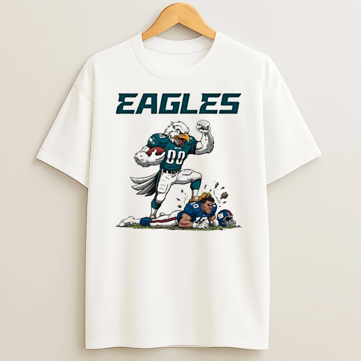 Philadelphia Eagles Mascot Stomp Beat New York Giants Shirts
