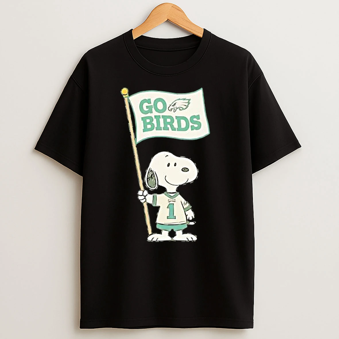 Philadelphia Eagles Snoopy Nfl Go Birds Flag T Shirts