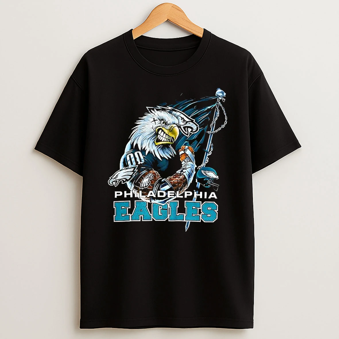 Philadelphia Eagles Football Mascot Flag 2000s Vintage Shirts