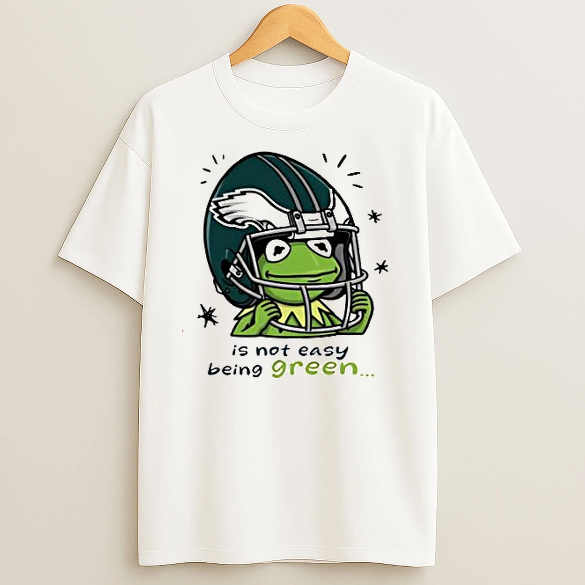 Philadelphia Eagles Is Not Easy Being Green Cartoon T Shirts
