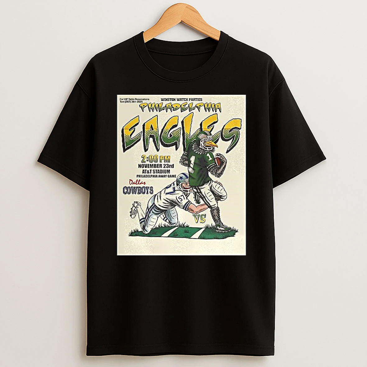 Philadelphia Eagles Vs Dallas Cowboys Nfl 2025 At And T Stadium Shirts