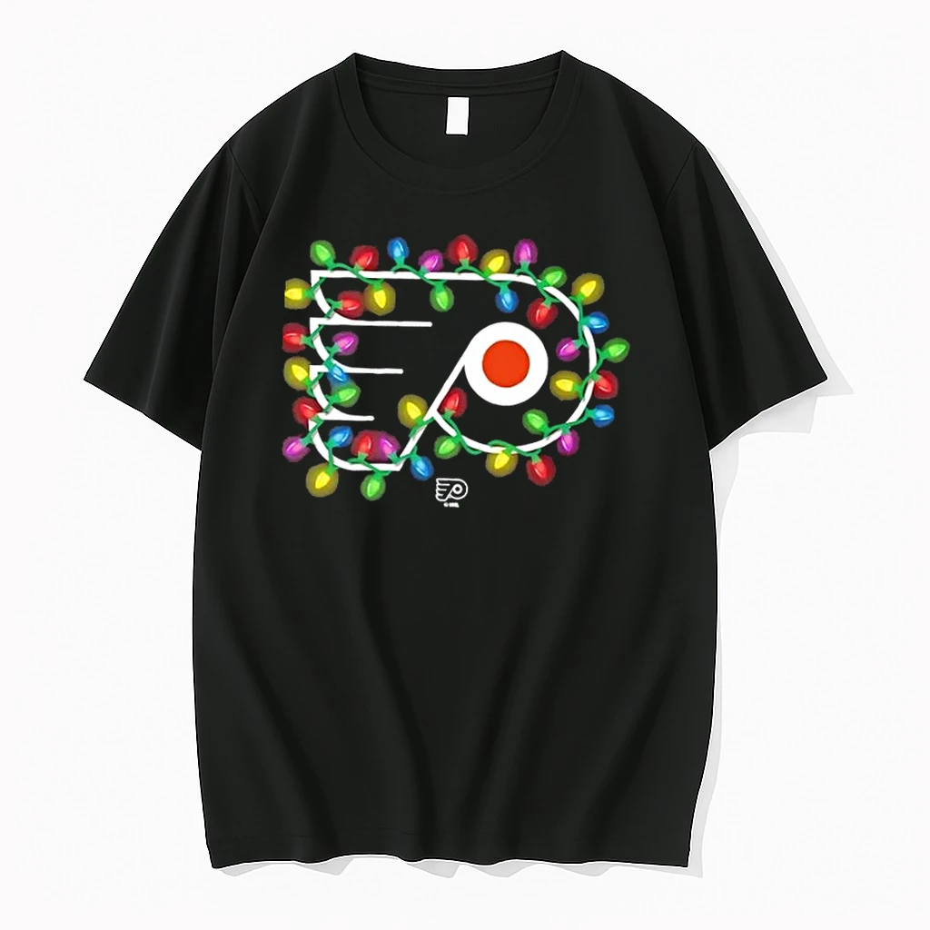 Philadelphia Flyers Logo Holiday Christmas Lights Shirts