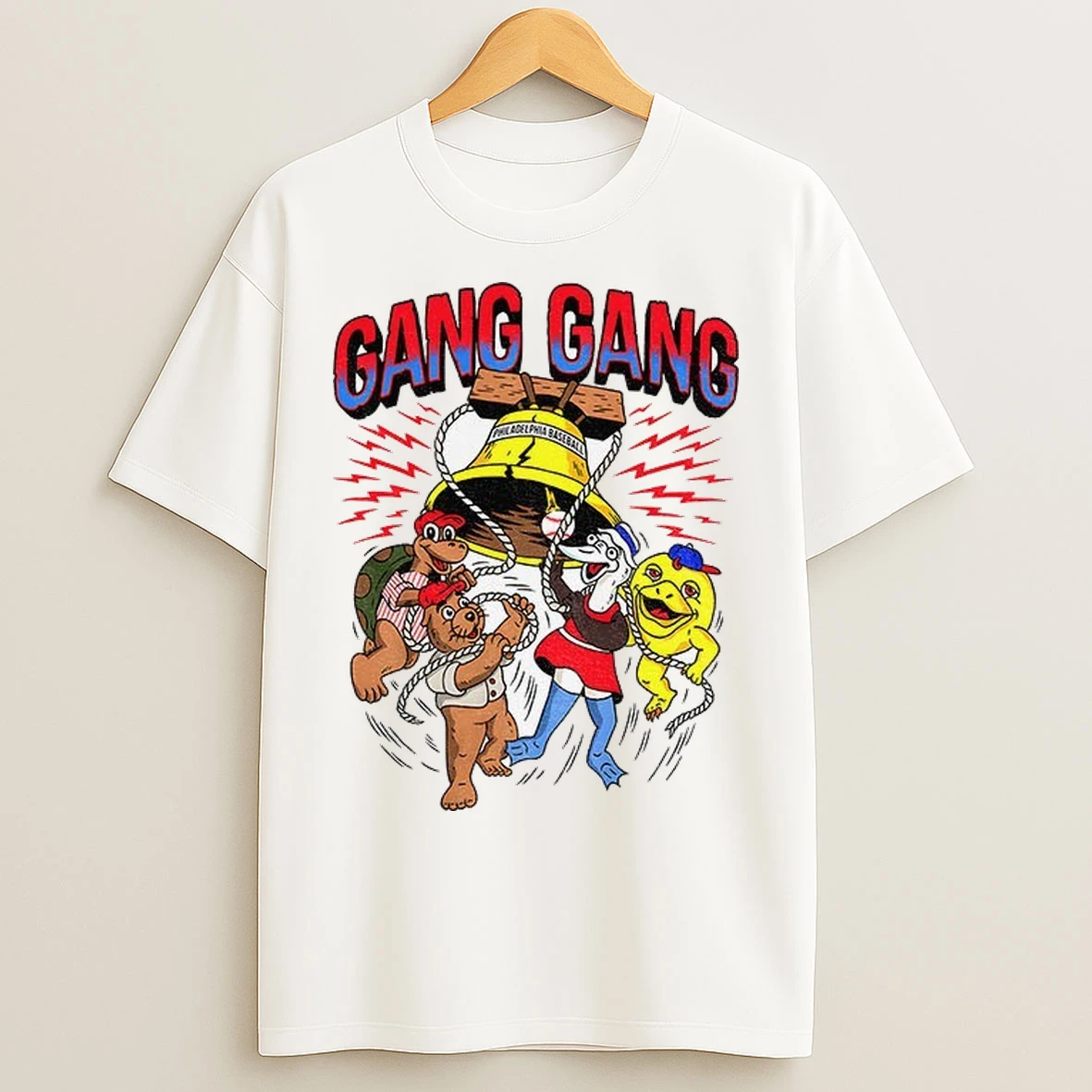 Philadelphia Phillies Baseball Gang Gang Animal Mlb T Shirts